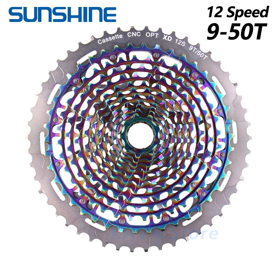 SUNSHINE MTB горный велосипед Freewheel 11S 12 Скоростей 9-50T XD Ультралегкая кассета 375 г ULT маховик Радуга для SRAM XD k7