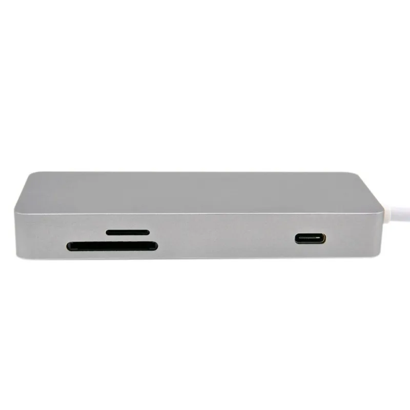 Распродажа, супер качество, расширенный USB C концентратор 7 в 1, док-станция, мульти порт, Тип C, HDMI, VGA, Ethernet адаптер
