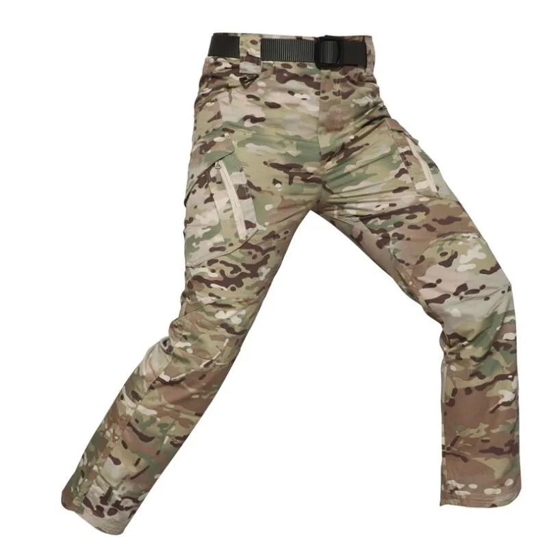 Тактические брюки IX9, весенние брюки-карго, мужские армейские военные штаны с шестью карманами, хлопковые брюки, мужские водонепроницаемые брюки - Цвет: 1