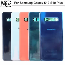 Чехол для аккумулятора S10 для samsung Galaxy S10 S10 Plus S10E, заднее стекло, дверь с камерой, рамка, корпус, чехол, часть