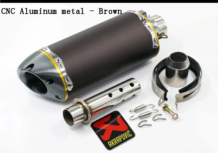 Обувь для езды на мотоцикле R1 R6 YZF600 FZ400 CF150 CF250 GSXR750 GSXR600 Z750 Z800 универсальный мотоцикл скутер металлические глушитель выхлопной трубы - Цвет: 2