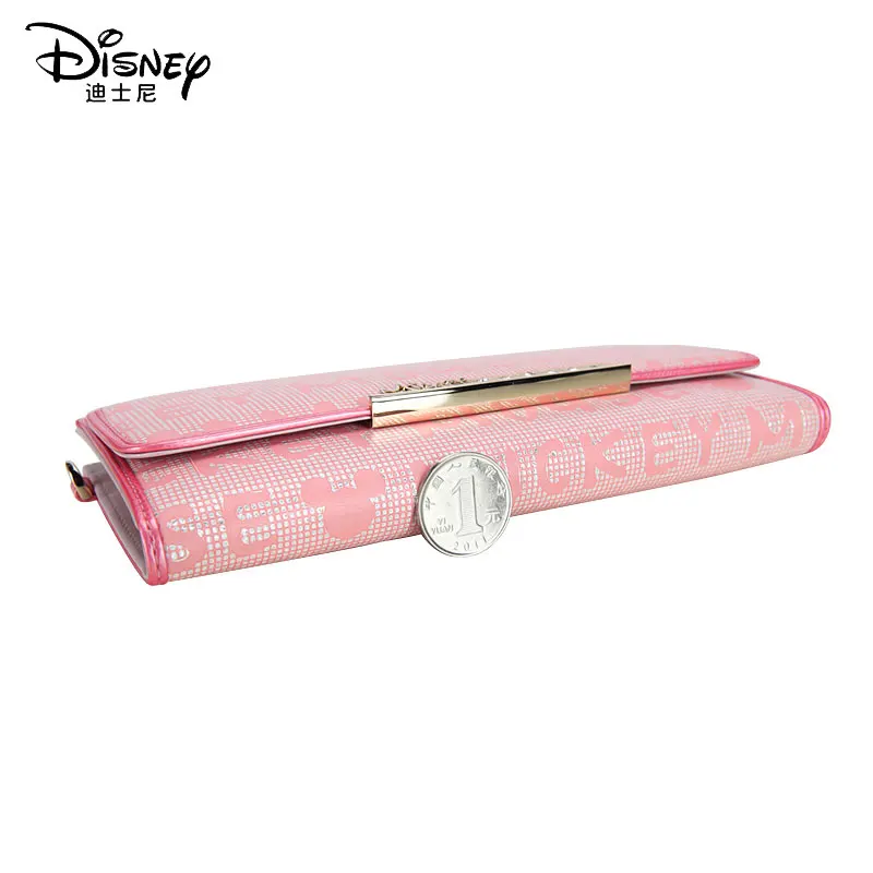 Disney кошелек милый кошелек Микки для девочек мода PU молния длинный роскошный женский кожаный кошелек телефон кошелек фото карта сумка Минни