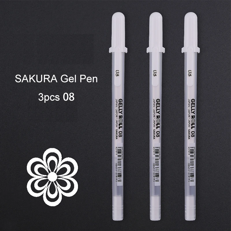 Gelly Roll Pen - White, Set of 3