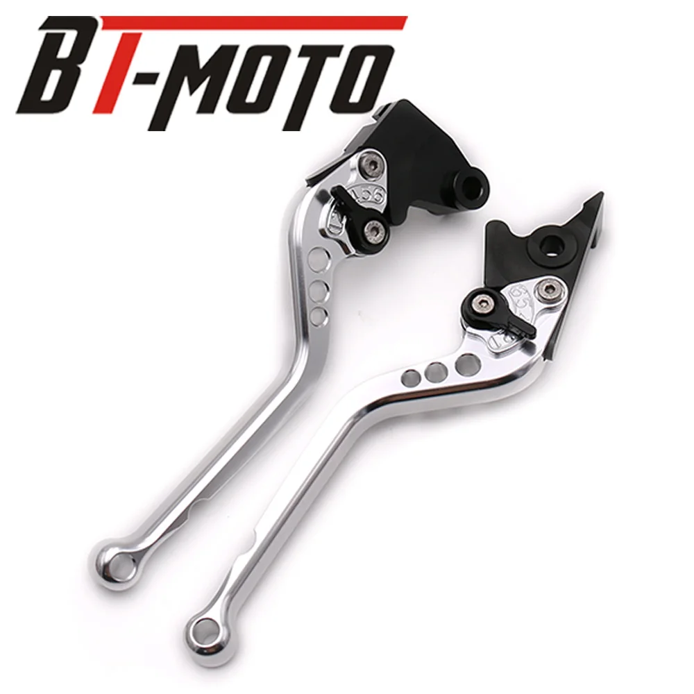 Для Kawasaki Ninja 300R 300 EX300 250 250R EX250 Z125 Z250 Z300 2013-, настраиваемый, CNC мотоциклетные Короткие сцепные рычаги - Цвет: long silver