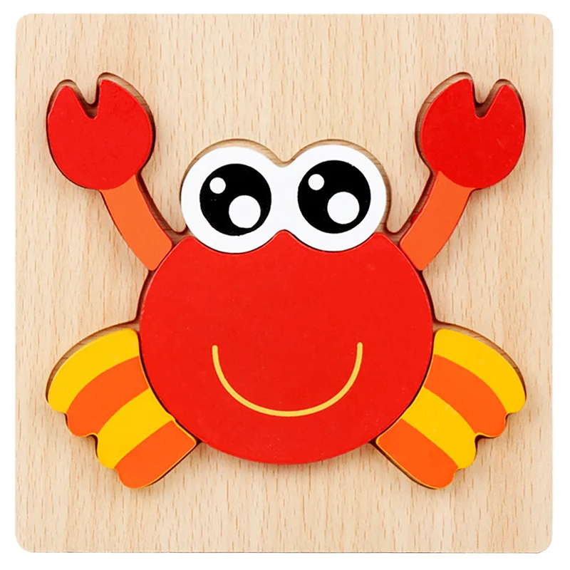Puzzle Wooden Toys Building For Baby Early Educational (39)