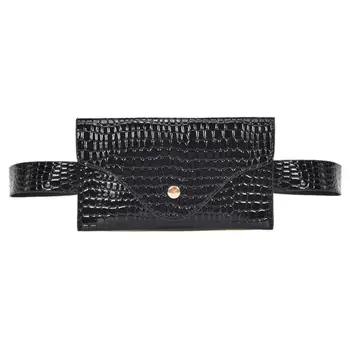 

Classic Fashion Shoulder Bag for Women Bolsas Stone Pattern PU Leather Waist Pack Pouch Simple Pure Color Purse Casual Belt Bags