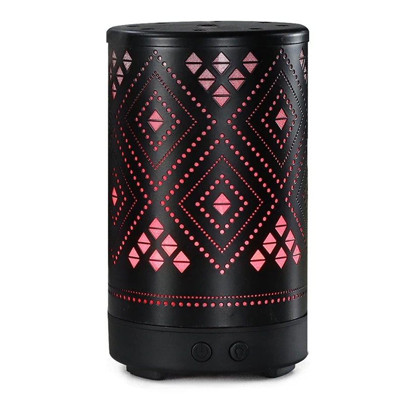 XMX-Metal Grid Essential Oil Diffuser 100Ml Aroma Diffuser Ultrasonic Aromatherapy Humidifier Cool Mist Maker for Home Office