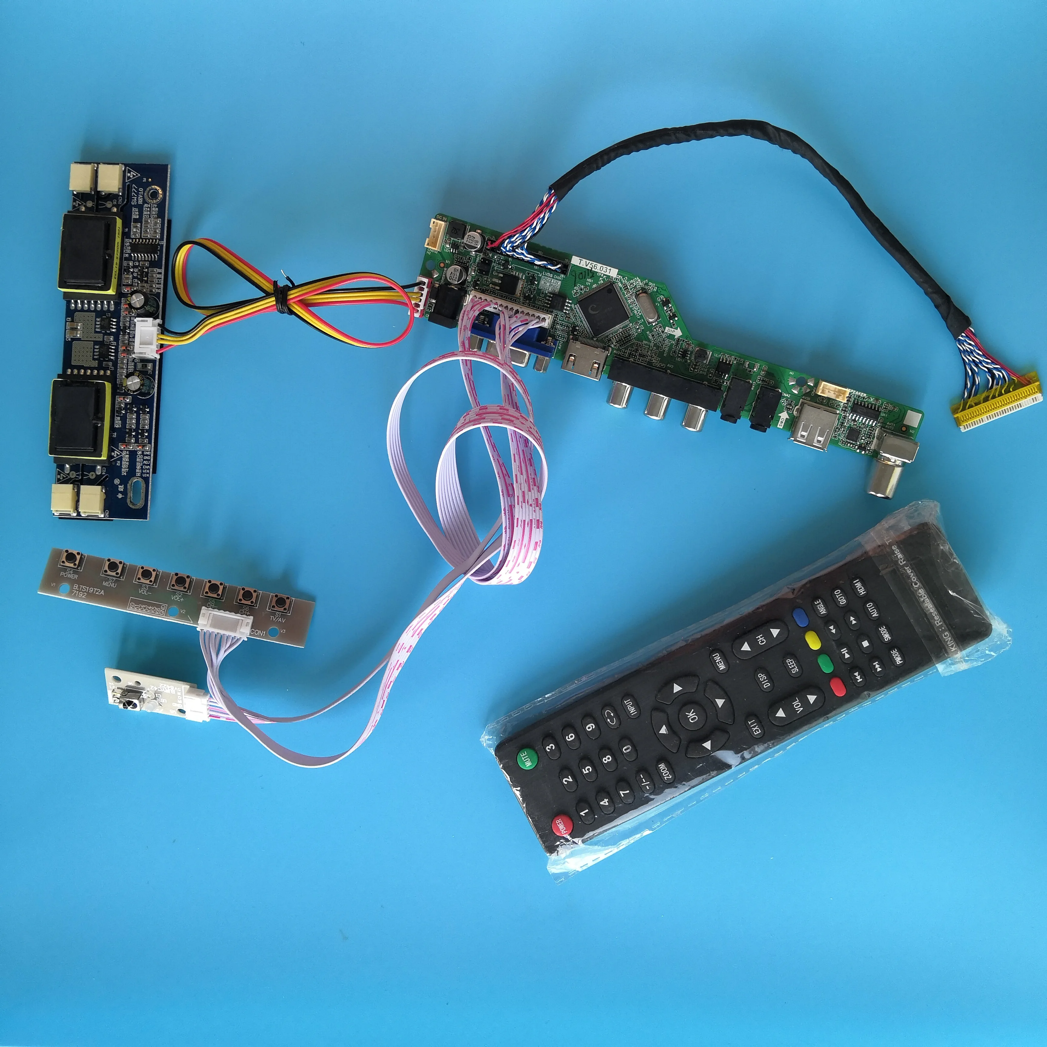 

Для LC190WX1-TLA1/LC190WX1-TLG1 1440X900 19 "сигнала Комплект ЖК-дисплей плата контроллера 4 лампы AV ТВ карты Разрешение Интерфейс USB 30pin