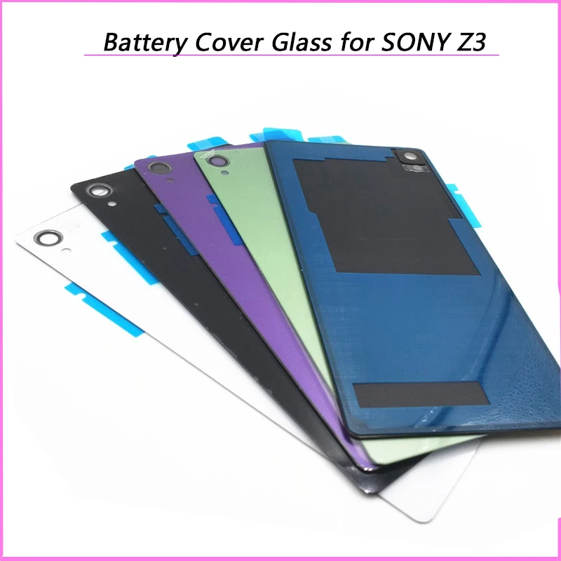 Новая задняя крышка батарейного отсека для Sony Xperia Z3 L55T D6603 D6653 D6643 стеклянный