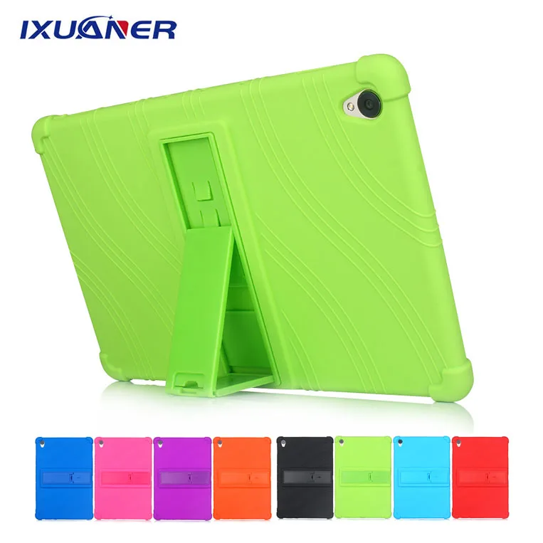 

Soft Silicon + Hard Plastic Kickstand Cover Case for Huawei Mediapad M6 10.8 Kids Shockproof Stand Cover for Huawei M6 SCM-W09