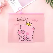 ПВХ, для документов сумки кавайные мультфильм поросенок папка для файлов канцелярский пенал держатель Органайзер кольцо файл сумка ручка бумага контрактные сумки