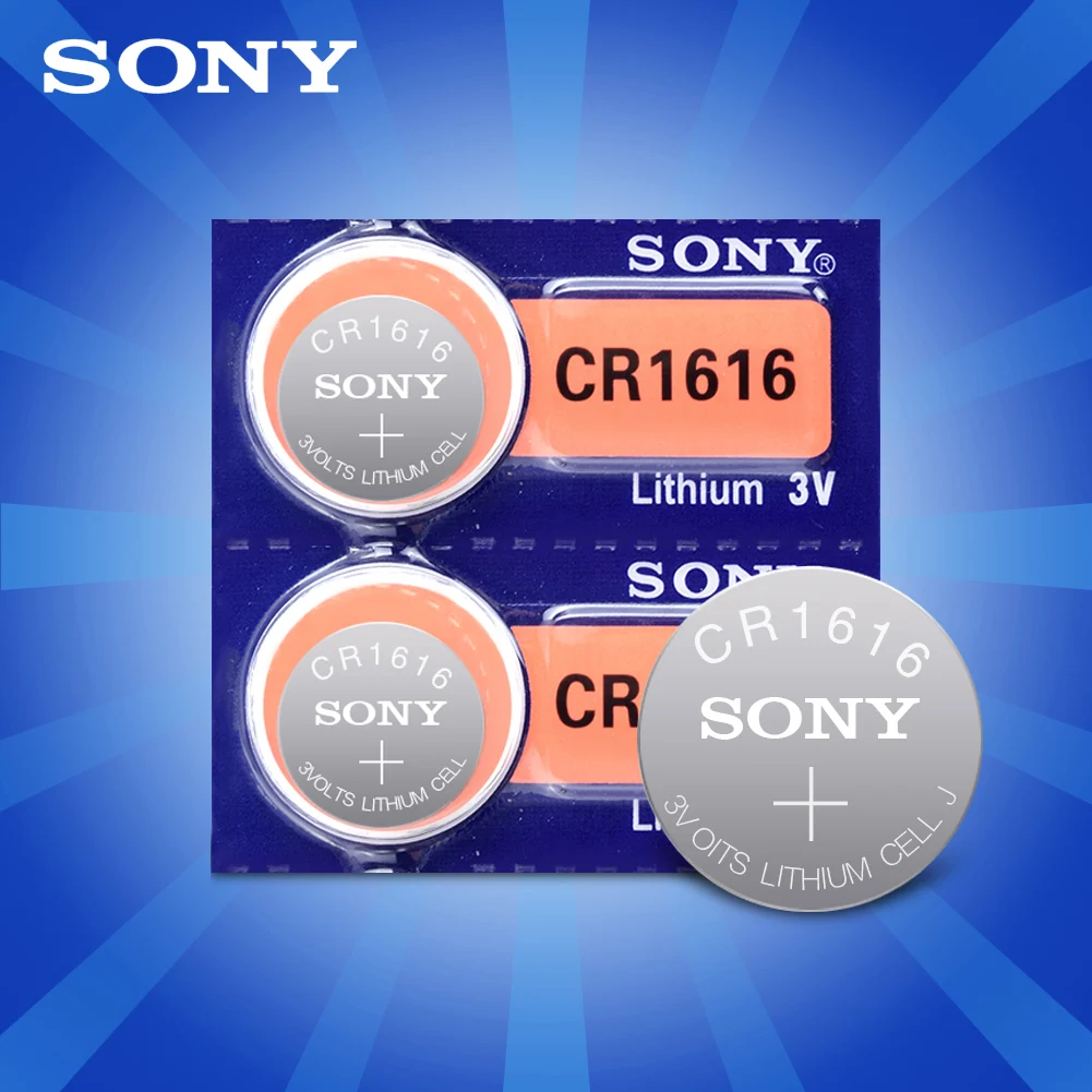 2 шт./лот, для SONY CR1616 DL1616 ECR1616 LM1616 1616 3 в, литиевые батареи, кнопки, монета, батарея для материнской платы, часы