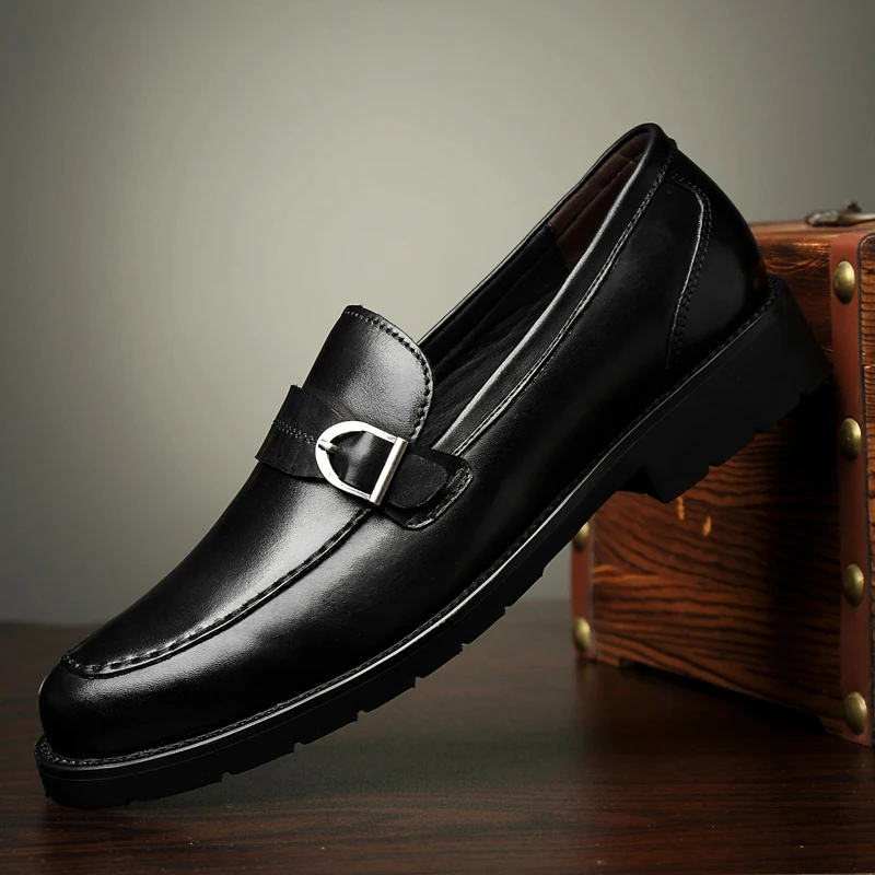 

big size 47 autumn Men loafer shoes male soft lazy British retro men shoes slip on all-match cowhide Leisure shoes moccasins s5