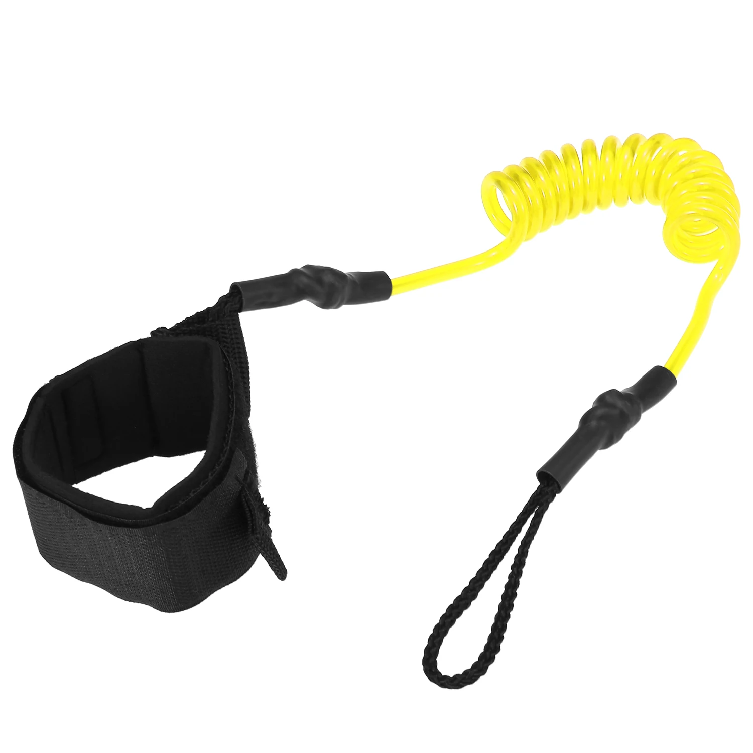 Surfboard Ankle Leash 4 Feet Elastic Coiled Stand UP Paddle Board Leg Rope Surf Sup Surfboard Leash
