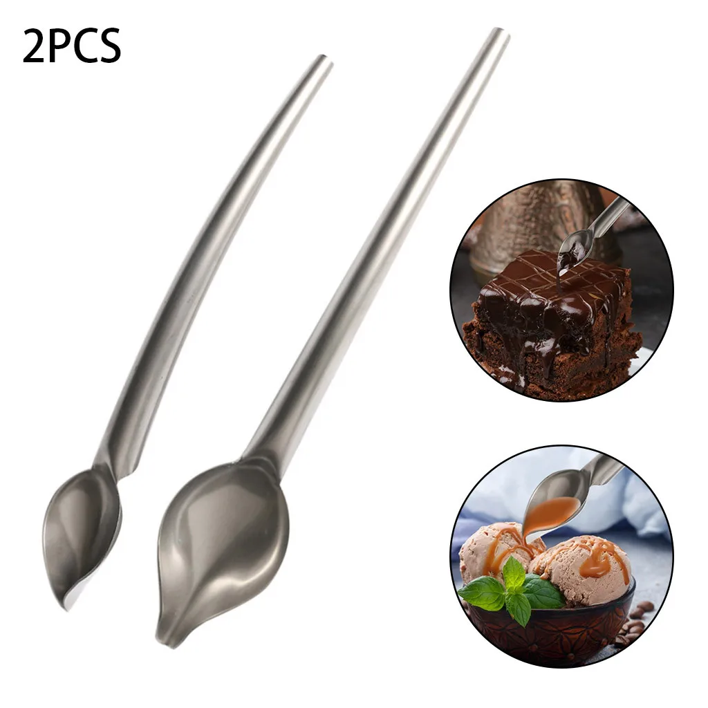 Creative Chocolate Food Sauce Spoon Pencil Spoons Cake Pastry Tool Baking O9Q9