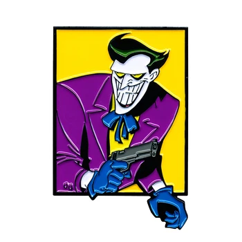 

Joker Joaquin squared badge perfect villain gift for Batman fans