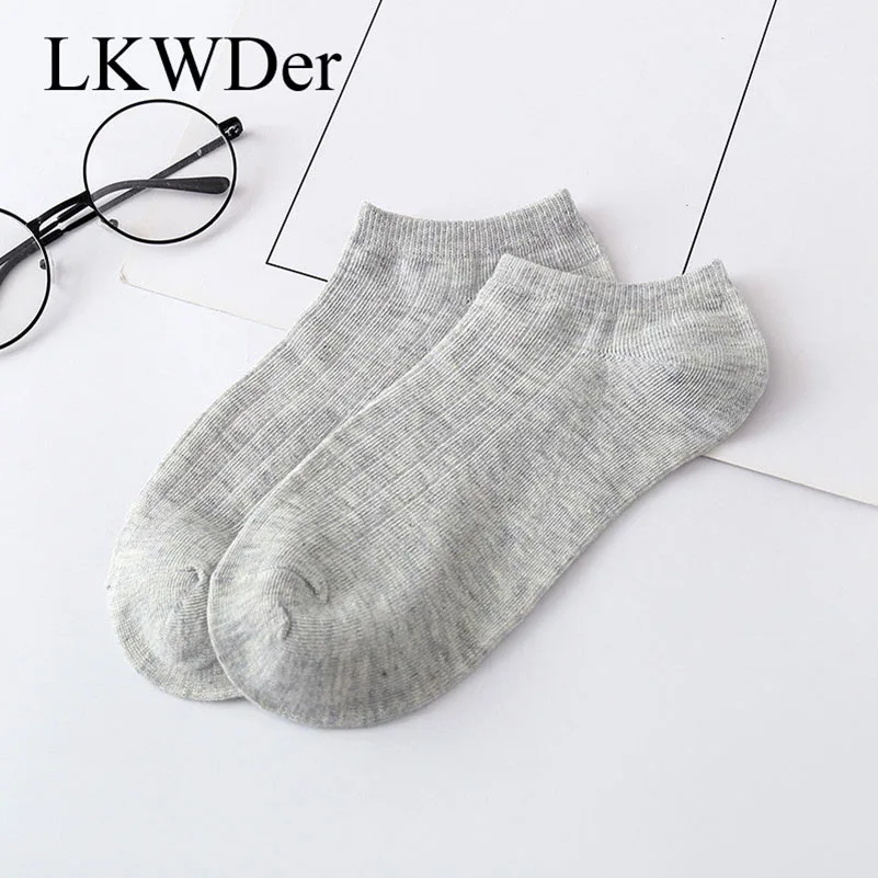 LKWDer, 10 пар, мужские носки, весна-лето, корейский стиль, 8 цветов, модные, невидимые, носки-лодочки, дышащие, японский, студенческий стиль, Sox Mieas