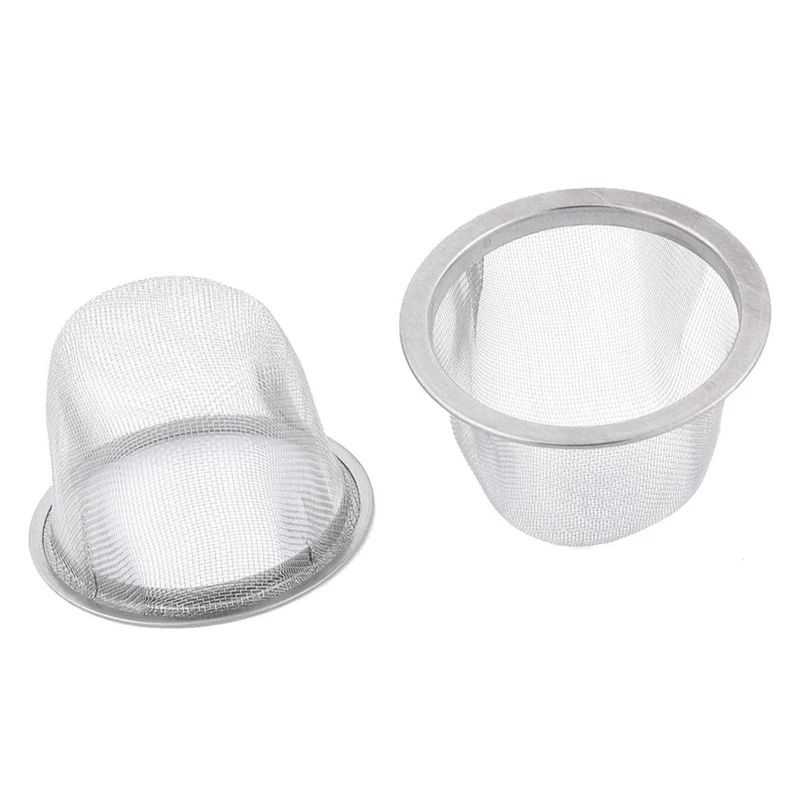 Practical 5 Pcs Tea Strainer: 3 Pcs Stainless Steel Mesh Brewing Unit Tea Leaves Strainer 70 Mm Diameter& 2 Pcs 60Mm Diameter