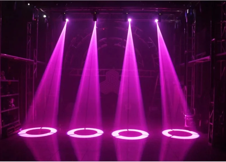 2pcs DMX512 RGBW 4in1 80W LED Moving Head Beam Gobo Light& 80MW Laser Effect Light For Dj Stage Disco