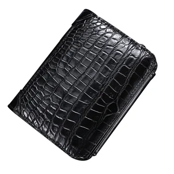 

Man Crocodile Wallet Tide Brand Short Fund Genuine Leather 2019 new Defence Degaussing More Function Card Package free shipping