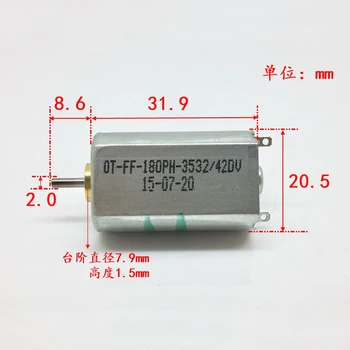 

FF-180PH-3532 DC 3.7V 4.8V 23000RPM High Speed Large Torque Mini 180 HM Motor 2mm Dia Shaft DIY RC Slot Car Toy Boat Model