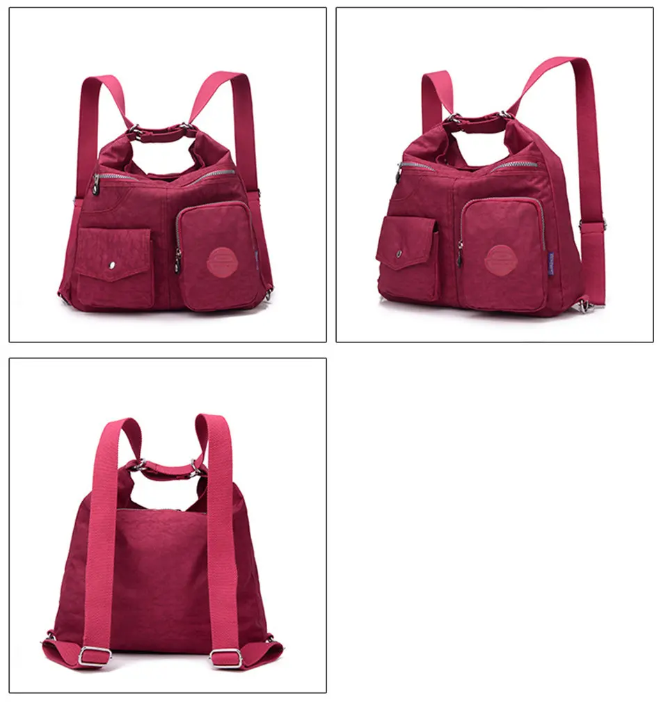 Роскошные сумки женские дизайнерские водонепроницаемые нейлоновые тканевые сумки через плечо для женщин Большая вместительная женская сумка через плечо