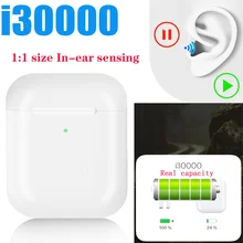 Tws i30000 беспроводные наушники 1:1 Размер реплики в уши сенсор Bluetooth 5,0 Оригинальная Гарнитура не i50000 i30 i10000 i200 i80 i12TWS