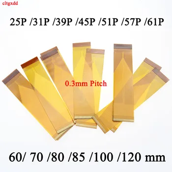 

length 60/70/80/100/120/150mm 0.3mm Pitch Type AB Reverse Direction 15/25/31/39/45/51/57/61 Pin FPC FFC Line Flexible Flat Cable