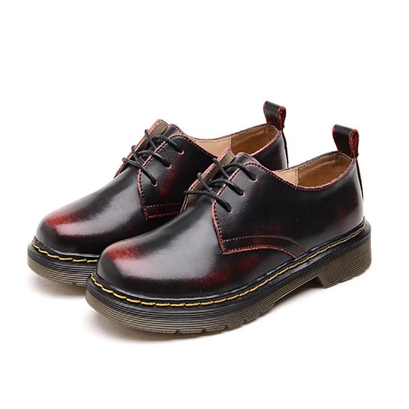 Dr Boots/женские зимние ботинки; новые модные женские ботинки в байкерском стиле; ботильоны на платформе; зимняя обувь; женские ботинки; большие размеры 40-43 - Цвет: Красный
