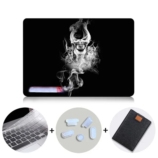 MTT чехол с черепом для Macbook Pro 13 15 дюймов с сенсорной панелью чехол для ноутбука macbook Air Pro retina 11 12 13 15 жесткий чехол - Цвет: MB05