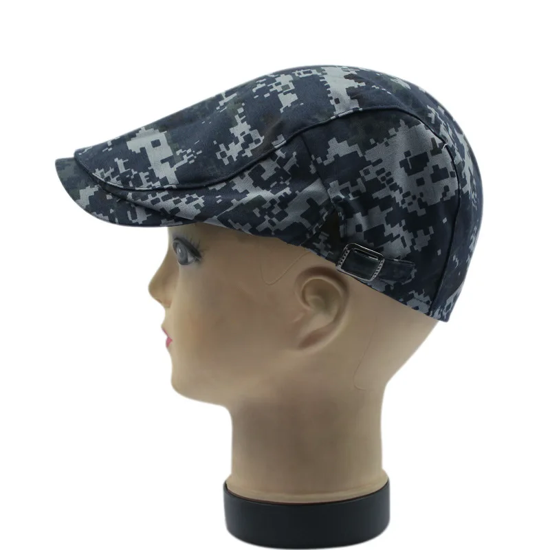 Камуфляжный берет boinas para mujer Кепка pello donna плоская кепка bonnet naissance fille французская Кепка Козырек камуфляжная кепка s