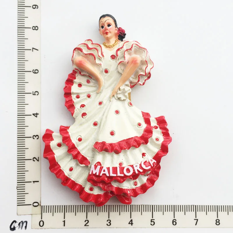 3D Fridge Magnets Tourist Souvenir Decoration Articles Handicraft for Europe Spain Mallorca Madrid Galicia magnetic fridge magnets refrigerator decor