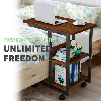 

Simple Side Table Moveable Coffee Side End Table 3-Tier Storage Table Mobile Teapoy Tea Snack Laptop Side Table Tray for Sofa
