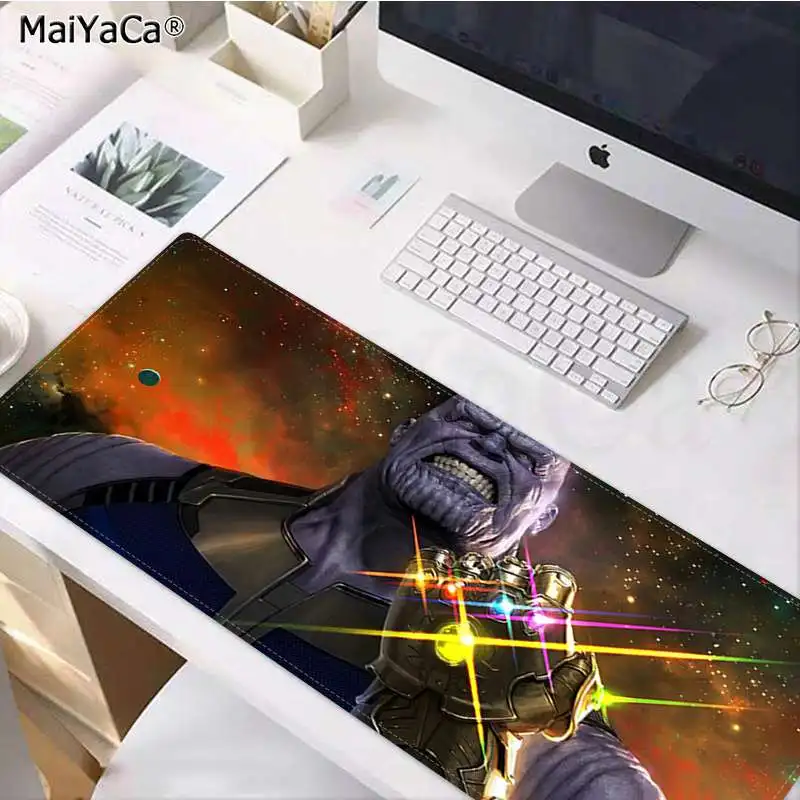 Lock Edge 30x80cm MaiYaCa резиновый коврик для мыши с принтом танос, прочный Настольный коврик для мыши, резиновый компьютерный игровой коврик для мыши - Цвет: Lock Edge 30x80cm