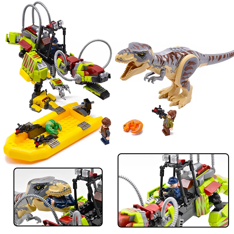 jurassic world lego t rex transport