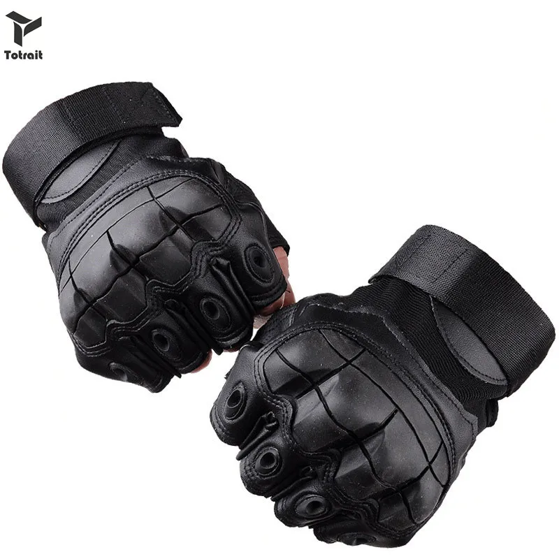 TOtrait Tactical Gloves Hunting Half Finger Hiking Gloves Soft shell Military Cycling Assault Combat Tactical Gloves 3 Colors