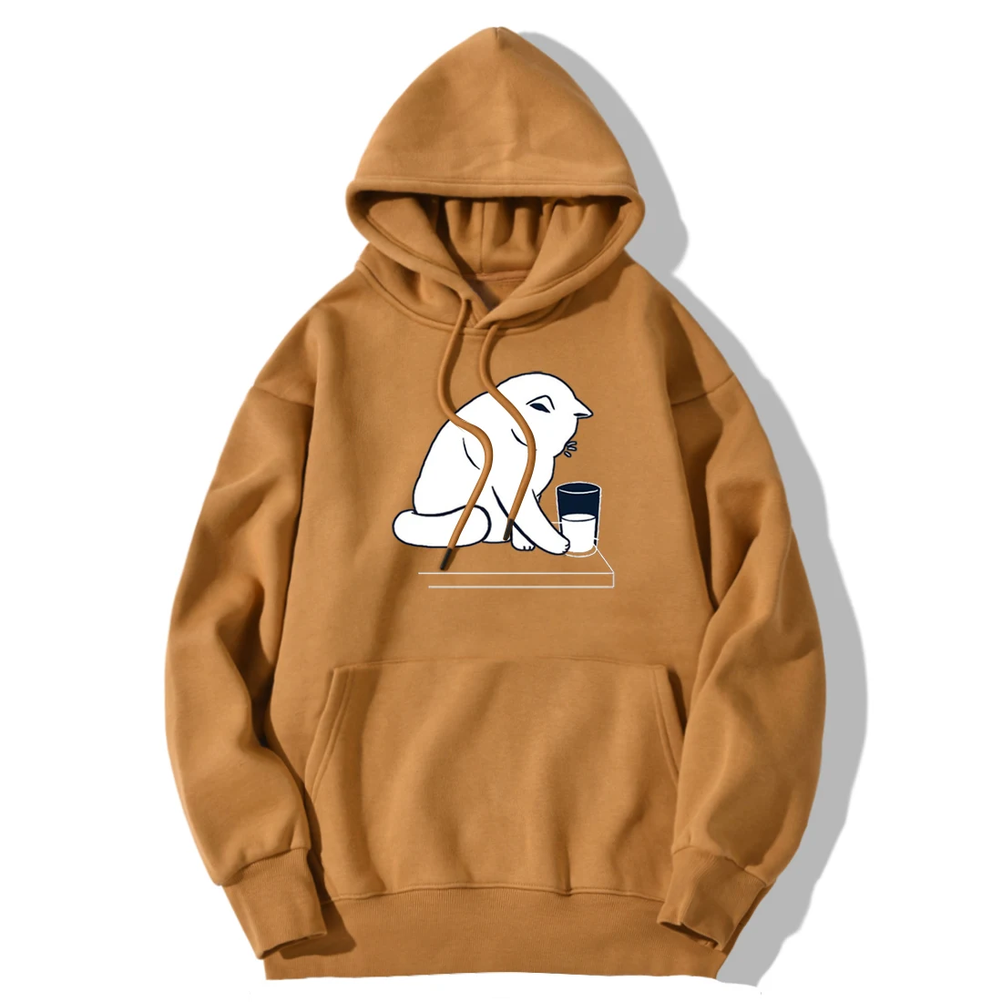 

Cute Cats Print Hipster Man's Sweatshirts Hooded Autumn Winter Brand Streetwear Pullovers Hip Hop Clothing Breathable Moletom