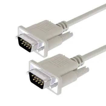

2Pcs 1.5/3/5m RS232 DB9 9Pin Serial Male to Male COM Port Data Converter Cable