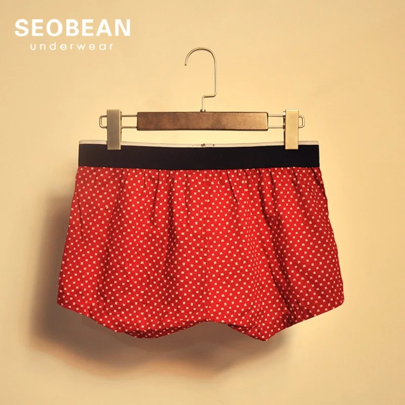 10 цветов SEOBEAN хлопковые шорты мужские с открытой передней частью пижамные