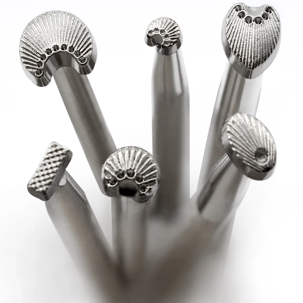 Special Printing Handmade Leather Diy Knocking Tools Leather Carving Printing Alloy Carving Tools