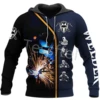 Tessffel je suis un soudeur Profession 3D imprimé nouveau hommes sweat Harajuku veste à capuche zippé décontracté unisexe veste pull Style-7 ► Photo 1/3