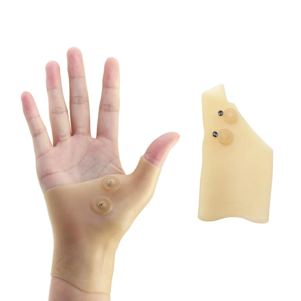 1 Pair Magnetic Therapy Gel Arthritis Wrist Hand Support Gloves Waterproof Orthopedics Supports