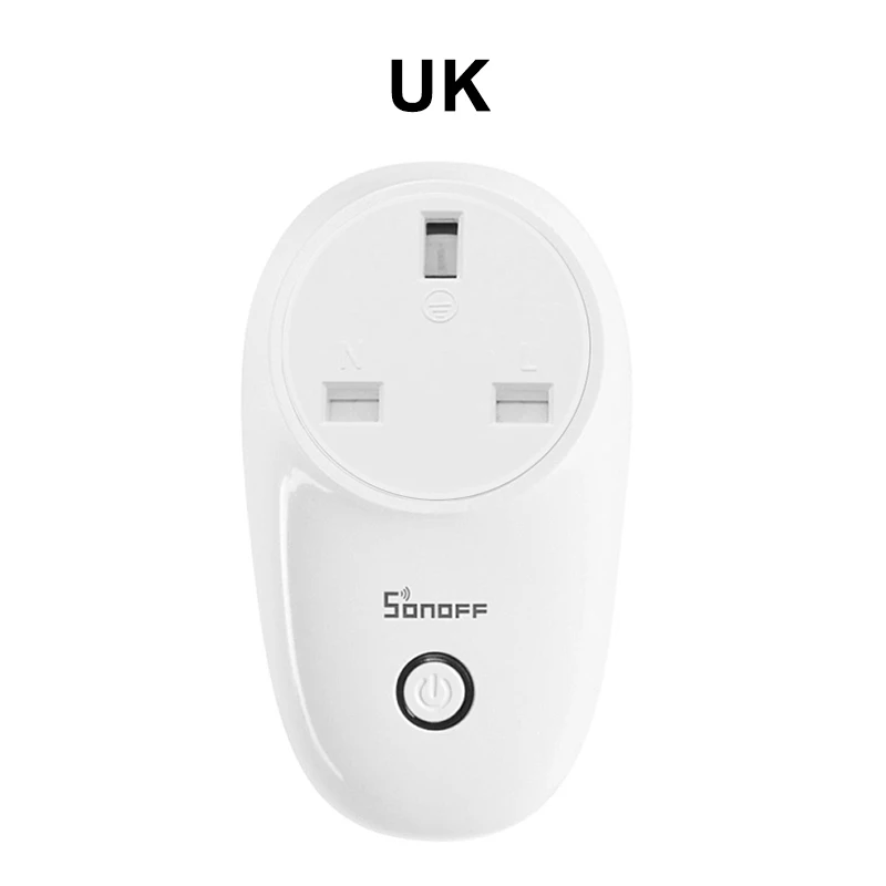 Sonoff S26 Smart Home Automation Module WiFi Smart Socket 220V 10A EU/US/UK Power Outlet Voice Control Via Alexa Google Home APP 