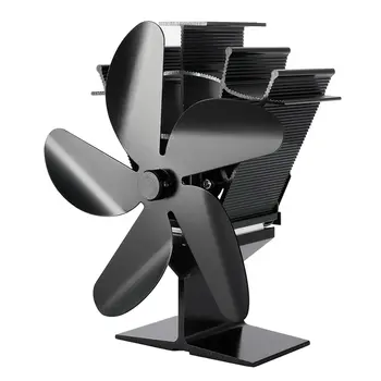 

SF201S Thermal Power Fireplace Heater Five Blades Fireplace Heating Fan Efficient Air Heater Low Noise Fan