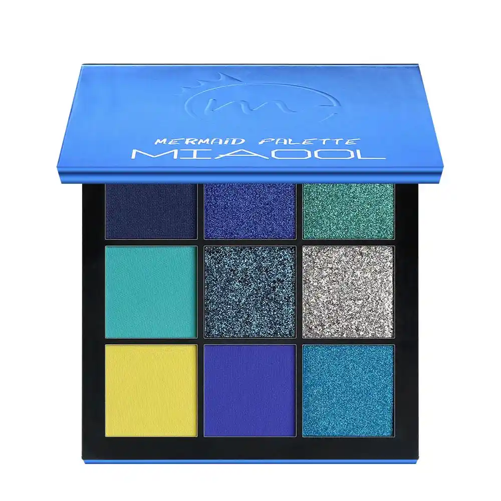 9 color eyeshadow palette color cosmetics pearlescen