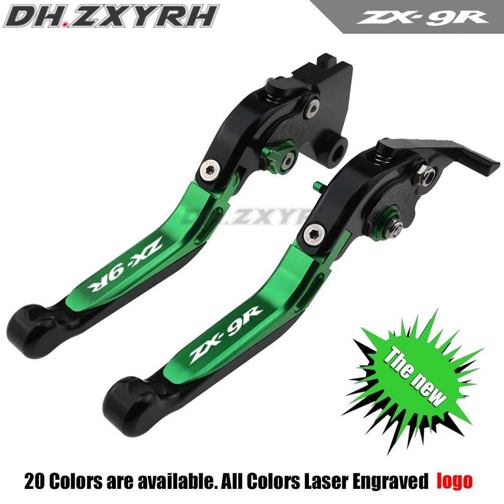 Для Kawasaki ZX9 ZX 9 1994 1997 1995 1996 с логотипом (ZX9R) новые зеленые и черные ЧПУ Регулируемые
