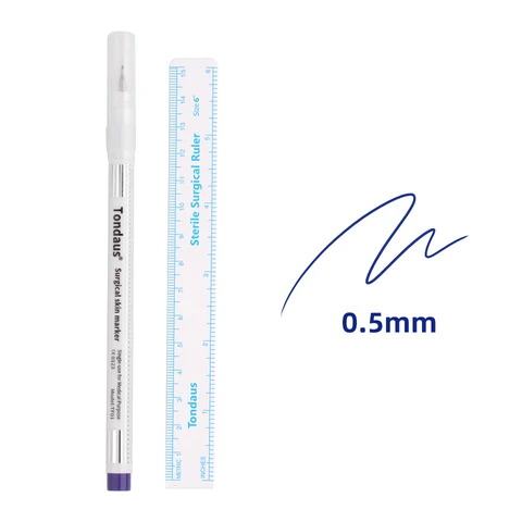 Head Surgical Skin Marker for Eyebrow Skin Marker Pen Tattoo Skin Marker Soft Measure Measuring Ruler Set Tool