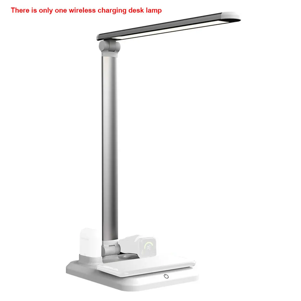 

4 In 1 ABS Watch Wireless Charger USB Luminaria Earphone Reading Smartphone Table Multifunction Desk Lamp Led Folding Touch
