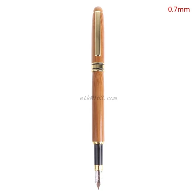 Bamboo Calligraphy Art Fountain Pen Chisel-pointed Nib 0.7mm-2.9mm Writing Tool 