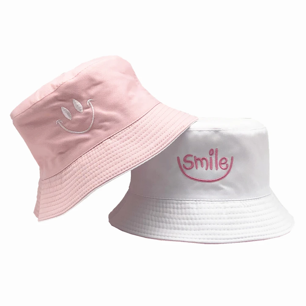 SMILE Bucket Hat Double Sided Bucket 